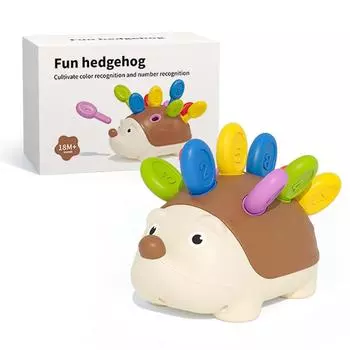 Hedgehog Montessori Educational Toy Fine Motor Toys for Toddlers Learning Counting & Training Develop Concentration Sensory Gift