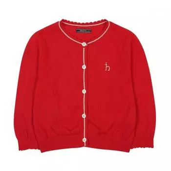 Hedges Kids Girls CaRdigan Red Hum11kc53m Rd 100