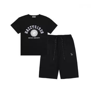 [Hedges Kids] Hedges Skies B2B Верх и низ футболка + 6 частей брюк Black/190
