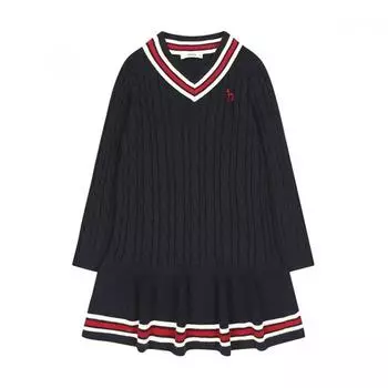 Платье Hedges Kids с V-образным вырезом и косами Huw11na61m nV 100