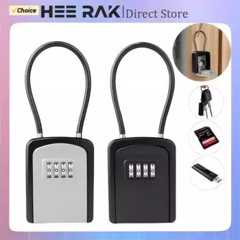 HEE RAK Key Box Safe Waterproof High Quality for Outside and Inside Realtor Box for House Keys Hiders Portable Lock Box Keys