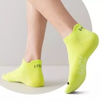 Heel Arch Support Color Short Low Cut Socks Ankle No Show Socks Socks Athletic Sports Socks чёрный
