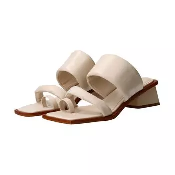 Heel Sandals Thong Mule Sandals cm [Carano] Women s Off-White 23.5