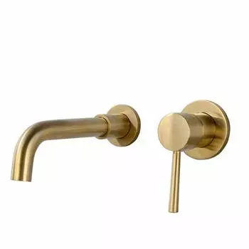 Hefo настенный смеситель вращающийся для одного излива с японским руководством по эксплуатации смеситель вращающийся кран, кран для холодной/тепловой воды, тип, раковина/ванна, золотой