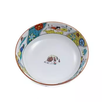 Heidi Kutani ware small plate plate made in Japan Hokuriku traditional craft Heidi the girl from the Alps plate tableware mountain living anniversary