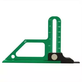 Height Gauge Measuring Instrument Aluminum Router Table Height Gauge with Inch Metric Scale Woodworking Measurement Tool