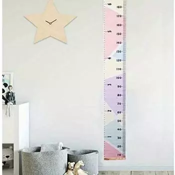Height Growth Chart Ruler Measure Wall Chart Art Waterproof Hanging Rulers For Kids Bedroom Nursery Wall Decor Removable