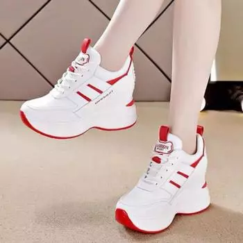 Height-increasing little white shoes women s summer new trend travel sports shoes women s fashion platform casual shoes 35