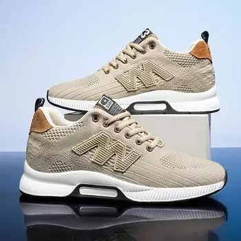 Height Increasing Sneakers Outdoor Breathable Casual Shoes Running Shock Absorbing Shoes Trainers Breathable Sneakers Mesh Shoe 37 чёрный