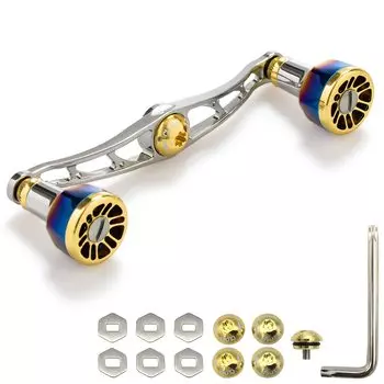 HEIGHTEN 115 мм ручка катушки для приманки 8 цветов 70 авиационный алюминий Shimano Daiwa Abu Garcia General катушка для приманки двигатель (Бронзовый (Ручка) и золото (Ручка)) (67)