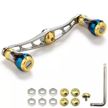 HEIGHTEN 115 мм ручка катушки для приманки 9 цветов 70 авиационный алюминий Shimano Daiwa Abu Garcia General катушка для приманки Aurora (115 Золото 06) (71)