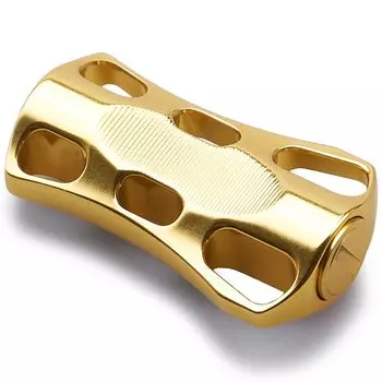 Ручка ручки катушки HEIGHTEN 22 мм для Shimano Daiwa общего назначения (Шимано Тип А) (Дайва Тип S) Серия «Волна» (Золото) (635)