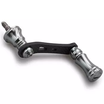 HEIGHTEN 42mm Reel Handle with 15mm Knob Shimano Daiwa Spinning Reel Universal [Light Game Stream Fishing] Chess Series (Gunmetal) (611)