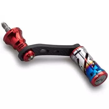 HEIGHTEN 42mm Reel Handle with 16mm Knob Shimano Daiwa Spinning Reel Universal [Light Game Stream Fishing] Vortex Series (Red) (612)