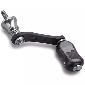 HEIGHTEN 42mm Reel Handle with 21mm Knob Shimano Daiwa Spinning Reel Universal [Light Game Stream Fishing] Gourd Series (Gunmetal) (745)