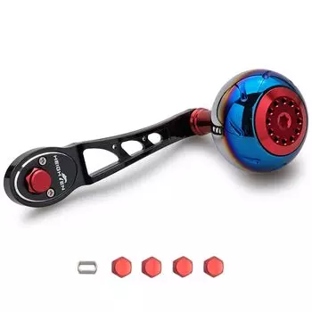 HEIGHTEN 8090 мм Ручка катушки 45 мм Ручка SHIMANO DAIWA Abu Bait Reel Универсальная серия Aurora Ach (Черный Красный) (796)