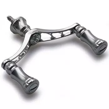 HEIGHTEN 80mm Reel Handle with 15mm Knob for Shimano Daiwa General Spinning Reel Chess Series (Gunmetal) (667)