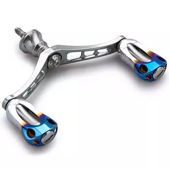 HEIGHTEN 92mm Reel Handle with 22mm Knob for Shimano Daiwa Universal Spinning Reel Aurora Series (Gunmetal) (576)