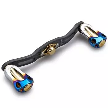 HEIGHTEN Reel Handle Charcoal Cloth Carbon 22mm Knob SHIMANO DAIWA Abu General Bait Reel Aurora Series 120/110mm 1.5K (120mm, Gold) (602) золотой