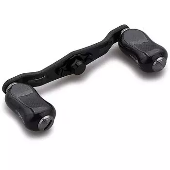 HEIGHTEN reel handle with 21mm knob carbon SHIMANO DAIWA Abu general bait reel Gourd Series 85/95mm 1.5K (V2.0-95mm - Gunmetal) (757)