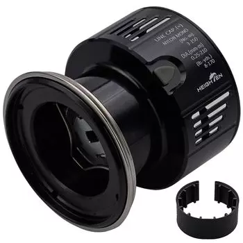 HEIGHTEN Reel Spool Deep Groove Yumeya S-20 Type C3000 Replacement Spool Compatible Black & Silver 53