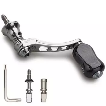 HEIGHTEN Ручка для катушки Variable 45-50 мм с 21-миллиметровой карбоновой ручкой для универсальной спиннинговой катушки Shimano Daiwa серии Arch (Бронзовый) (927)