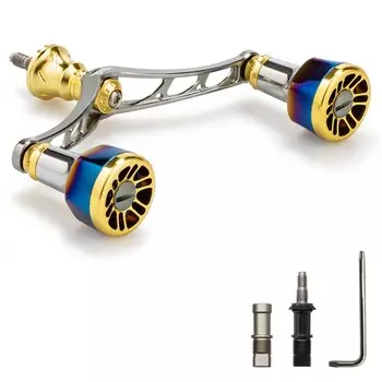 HEIGHTEN Ручка катушки 110 мм/98 мм для Shimano DAIWA General Spinning Reel Arch Engine (Золото (Ручка) и бронза (Ручка), 110мм) (332)