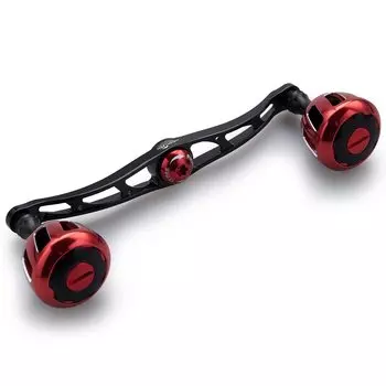 HEIGHTEN Ручка катушки 130/120 мм с ручкой 32 мм для серии колес катушки Shimano Daiwa Abu Garcia General Baitcasting (Черный Красный) (526)