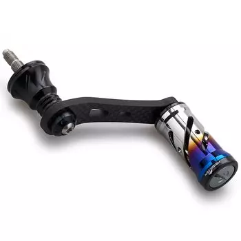 HEIGHTEN Ручка катушки 42 мм с ручкой 16 мм Shimano Daiwa Spinning Reel Universal [легкая рыбалка на ручке] Серия Vortex (черный) (616)