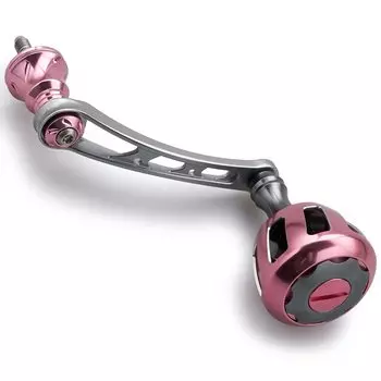 HEIGHTEN Ручка катушки 56 мм с ручкой 32 мм для серии универсальных колес для спиннинговых катушек Shimano Daiwa (Металлический и розовый) (523)