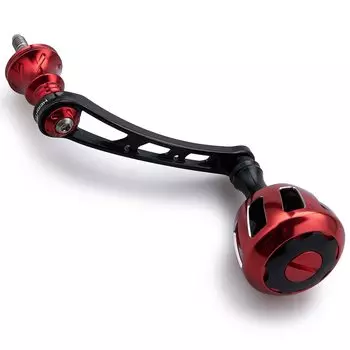 HEIGHTEN Ручка катушки 56 мм с ручкой 32 мм для серии универсальных колес для спиннинговых катушек Shimano Daiwa (Черный Красный) (519)