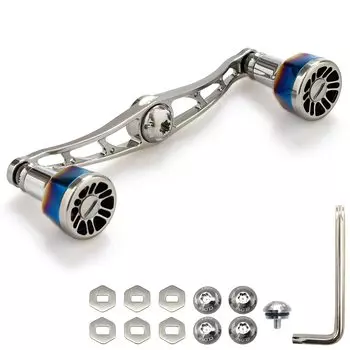 HEIGHTEN Ручка катушки для приманки 115 мм, 8 цветов, 70, авиационный алюминий, Shimano Daiwa Abu Garcia, мотор катушки для приманки General, ручка цвета оружейной стали и оружейной стали, 115 мм, 66