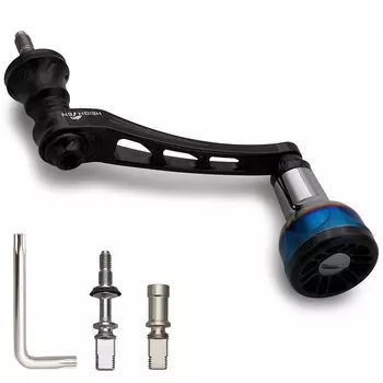 HEIGHTEN Ручка катушки с изменяемым размером 55-60 мм и новой ручкой 24,5 мм для Daiwa (ДАЙВА) Универсальная спиннинговая катушка SHIMANO серии Engine (черный) (972)