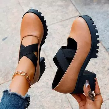 Heihaian High Heels 2024 Autumn New Square Head Shallow Mouth Ballet Shoes Retro Style Elegant Single Shoes Suitable For Women 36 чёрный