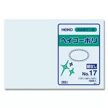 Heiko Plastic Bags Heiko Poly thick No strings 100 pieces 006611701 No.17 0.03mm