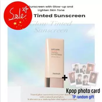 [heimish] Artless Glow Тонированный солнцезащитный крем Бежевый SPF50+ PA+++ 40 мл