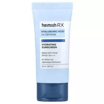 Heimish Увлажняющий солнцезащитный крем, Защита от УФ-лучей с гиалуроновой кислотой, SPF 50+ PA++++, 50 мл (1,69 жидких унций)