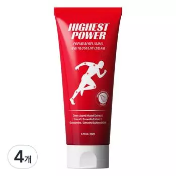 Heist Power Premium Relaxing and Recovery Cream 200ml, 4 packs