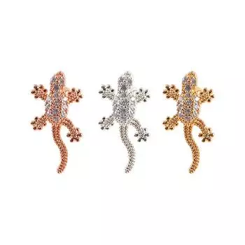 Helix Reptile Gecko Screw Back Lizard Piercing Jewelry Ear Stud Fashion Accessories Earring розового золота