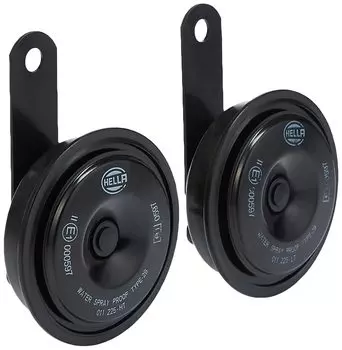 HELLA 011225802 Черный 77 мм 12 В BX Дисковый клаксон Комплект (Универсальный Fit)