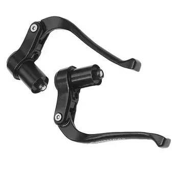 Hellery 2 Pieces Bicycle Brake Lever Bar Ends for Road Bikes чёрный