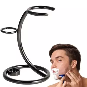 Helllabow Подставка для бритвенных щеток Держатель для бритвы Держатель для бритвы Подставка для бритвы Держатель для ванной комнаты Мужская бритва (черный) чёрный