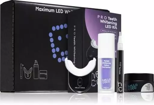 Hello Coco Teeth Whitening Maximum Led Kit De Blanchiment Pour Les Dents TU прозрачный