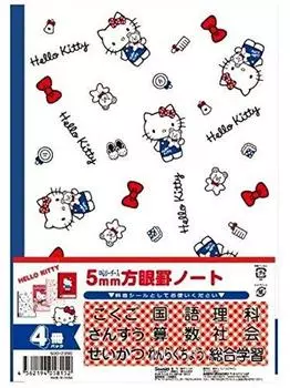 HELLO KITTY 5 мм блокноты в клетку набор из 4 шт. 4 (4 цвета, узоры)