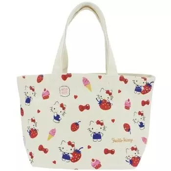 Hello Kitty canvas lunch bag strawberry