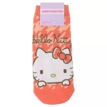 Hello Kitty Carax Logo Sanrio [Small Planet] [Women s Socks] Women s Socks/Face &