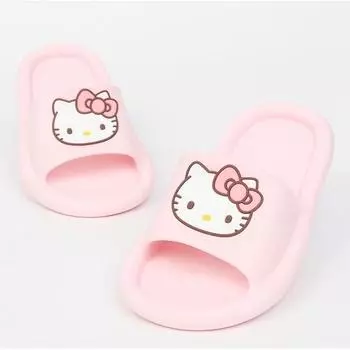 Детские тапочки Hello Kitty для мальчиков, детей, студентов, домашняя обувь, обувь для гостиной, обувь для ванной, популярный персонаж в Корее