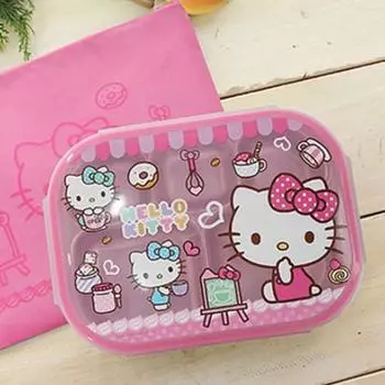 Hello Kitty Детский ланч-бокс из нержавеющей стали + набор сумок, популярный персонаж в Корее