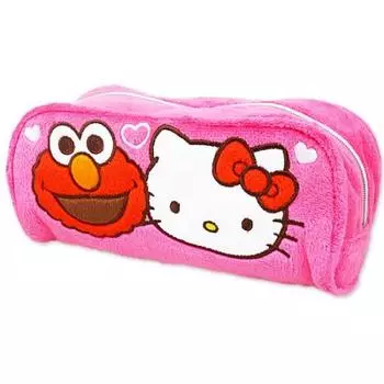 [Hello Kitty] Длинный угловой мешочек розового цвета x серия сотрудничества с Улицей Сезам