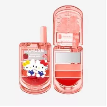 [Hello Kitty Edition] Amuse Lip and Cheek Cell Phone #01 бальзам для губ Apple Soda